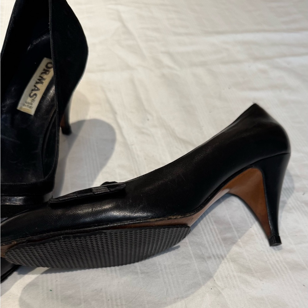 Vintage all leather kitten heels - Picture 7 of 10